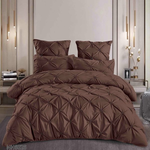 Set Lenjerie pliu uni 6 piese cu elastic COD NH07