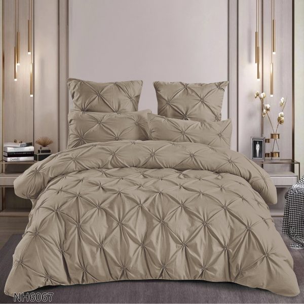 Set Lenjerie pliu uni 6 piese cu elastic COD NH02