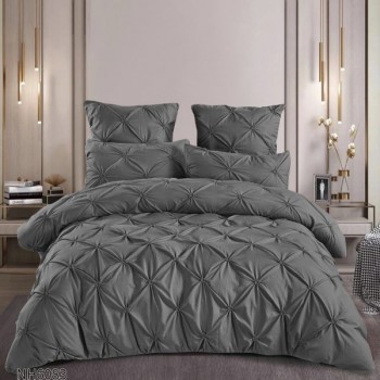 Set Lenjerie pliu uni 6 piese cu elastic COD NH12