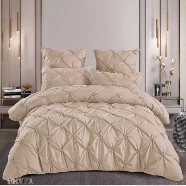 Set Lenjerie pliu uni 6 piese cu elastic COD NH16