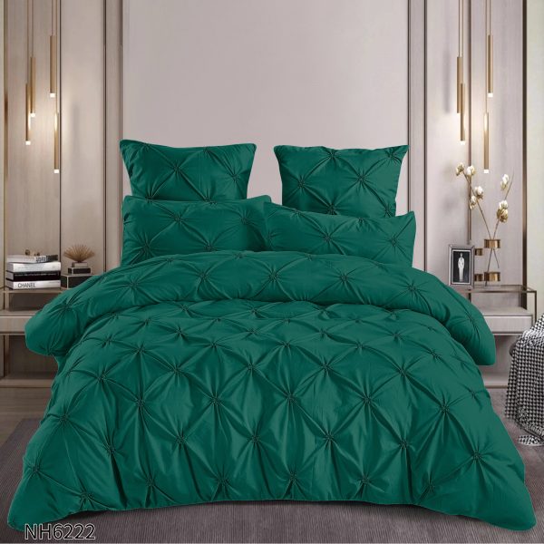 Set Lenjerie pliu uni 6 piese cu elastic COD NH04