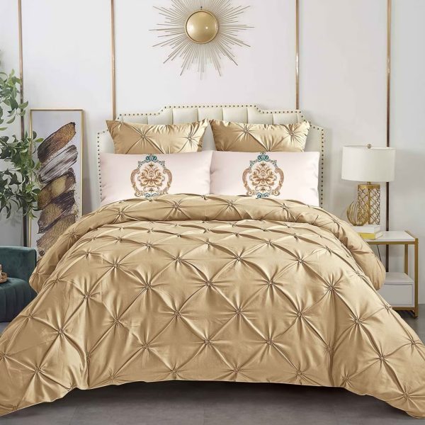 Set Lenjerie pliu uni 6 piese cu elastic COD NH05