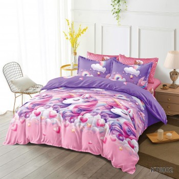 Lenjerie de pat finet model animat, cu elastic, 6 piese COD RAW01