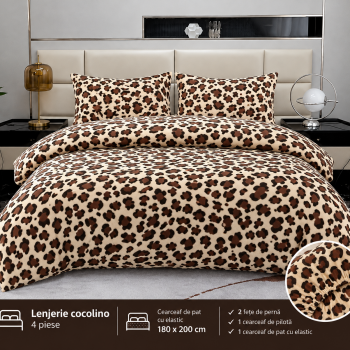 Lenjerie de pat 4 cocolino cu elastic COD CEO01