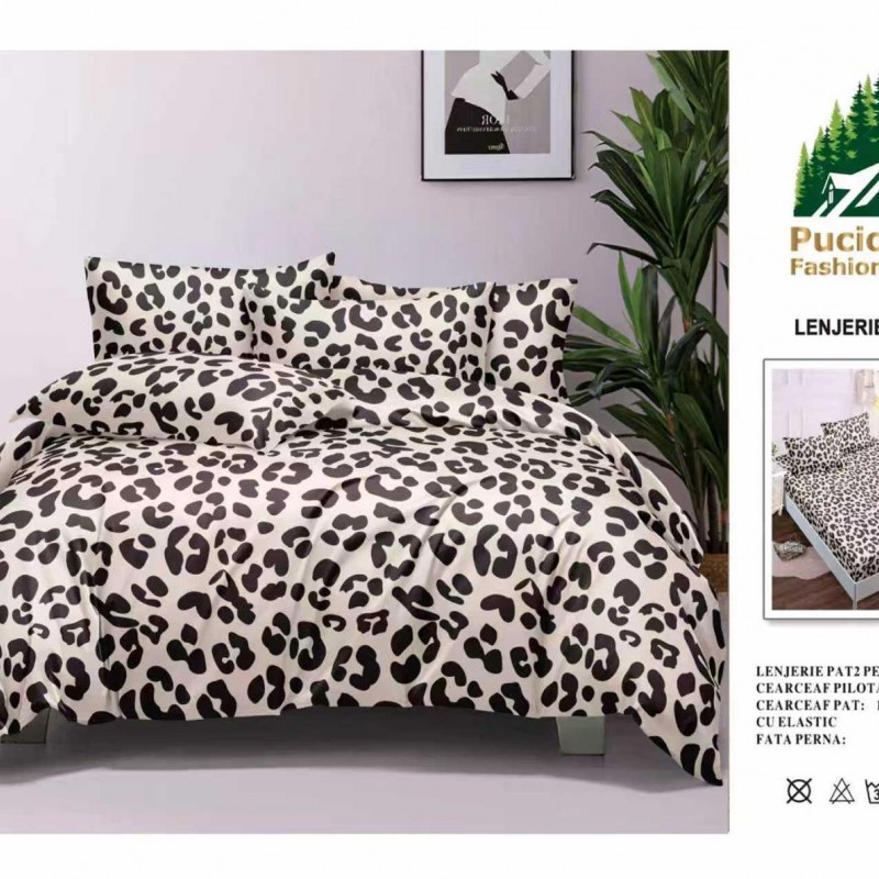 Lenjerii de pat finet gros 4 piese cearceaf elastic