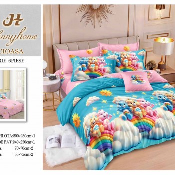  Lenjerii de pat finet gros 6 piese  ABF456
