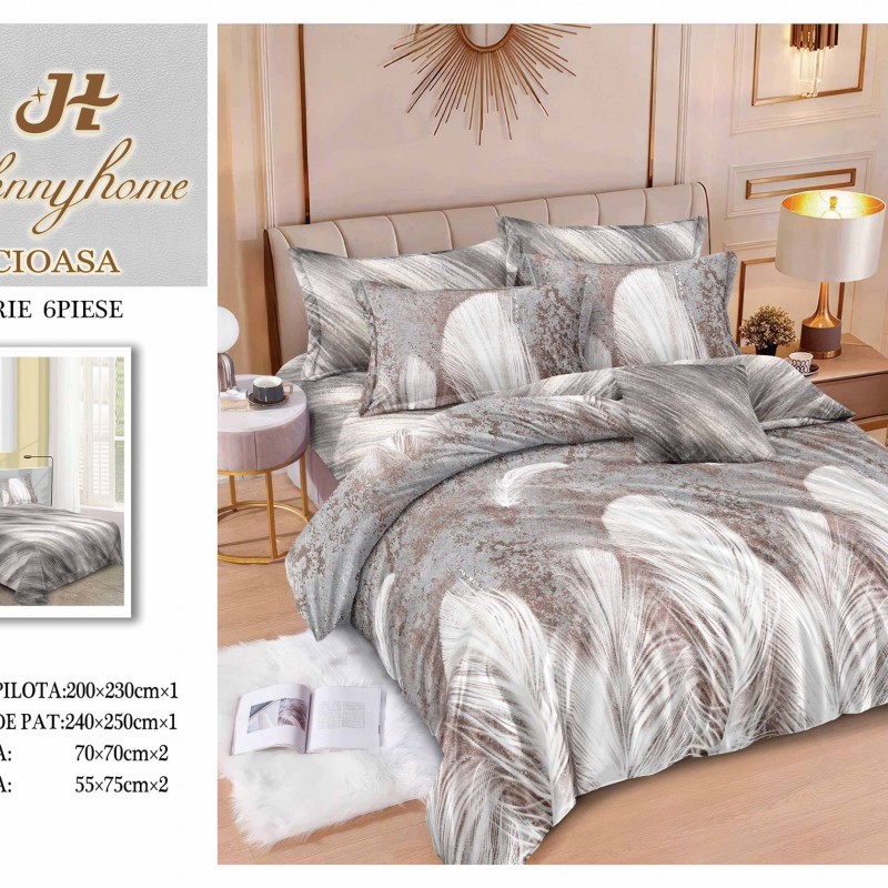  Lenjerii de pat finet gros 6 piese  ABF455