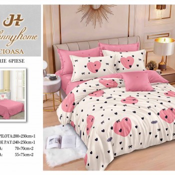  Lenjerii de pat finet gros 6 piese  ABF451