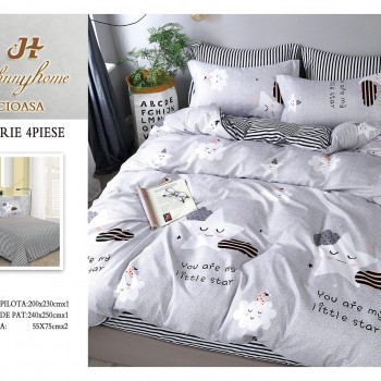 Lenjerii 4 piese bumbac satinat COD ABB22 Lenjerii 4 piese bumbac satinat COD ABB22