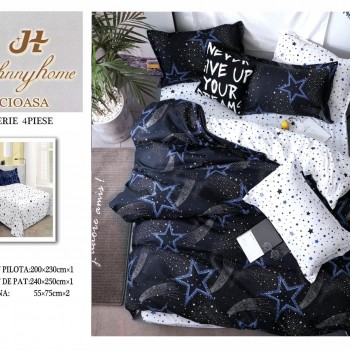 Lenjerii 4 piese bumbac satinat COD ABB26 Lenjerii 4 piese bumbac satinat COD ABB26