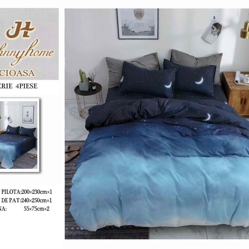 Lenjerii 4 piese bumbac satinat COD ABB33 Lenjerii 4 piese bumbac satinat COD ABB33