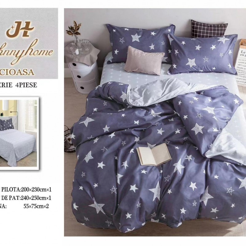 Lenjerii 4 piese bumbac satinat COD ABB36 Lenjerii 4 piese bumbac satinat COD ABB36