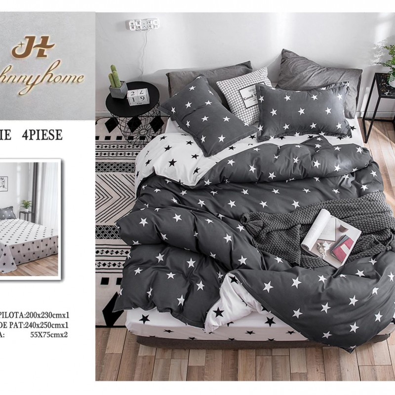 Lenjerii 4 piese bumbac satinat COD ABB48 Lenjerii 4 piese bumbac satinat COD ABB48