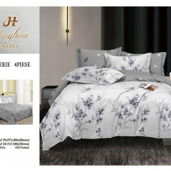 Lenjerii 4 piese bumbac satinat COD ABB54 Lenjerii 4 piese bumbac satinat COD ABB54