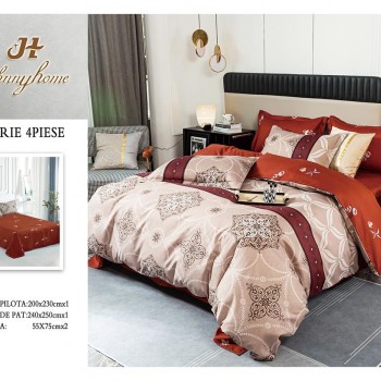 Lenjerii 4 piese bumbac satinat COD ABB57 Lenjerii 4 piese bumbac satinat COD ABB57