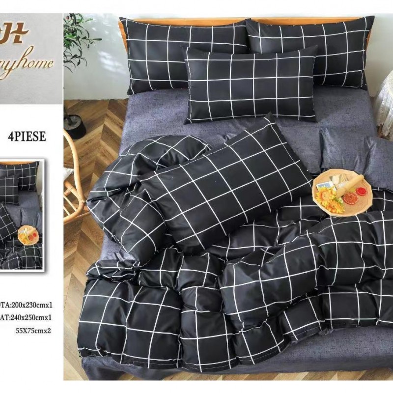 Lenjerii 4 piese bumbac satinat COD ABB58 Lenjerii 4 piese bumbac satinat COD ABB58