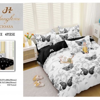 Lenjerii 4 piese bumbac satinat COD ABB71 Lenjerii 4 piese bumbac satinat COD ABB71