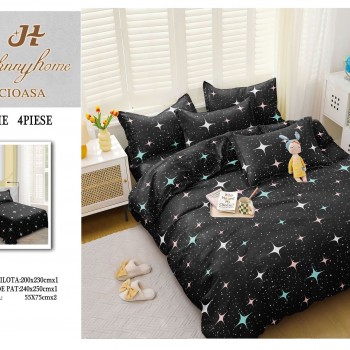 Lenjerii 4 piese bumbac satinat COD ABB73 Lenjerii 4 piese bumbac satinat COD ABB73