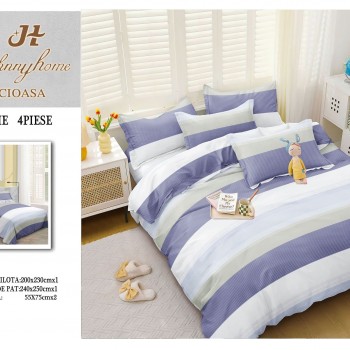 Lenjerii 4 piese bumbac satinat COD ABB74 Lenjerii 4 piese bumbac satinat COD ABB74