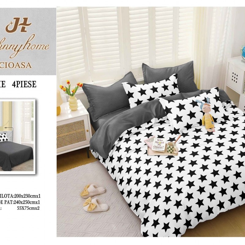 Lenjerii 4 piese bumbac satinat COD ABB88 Lenjerii 4 piese bumbac satinat COD ABB88