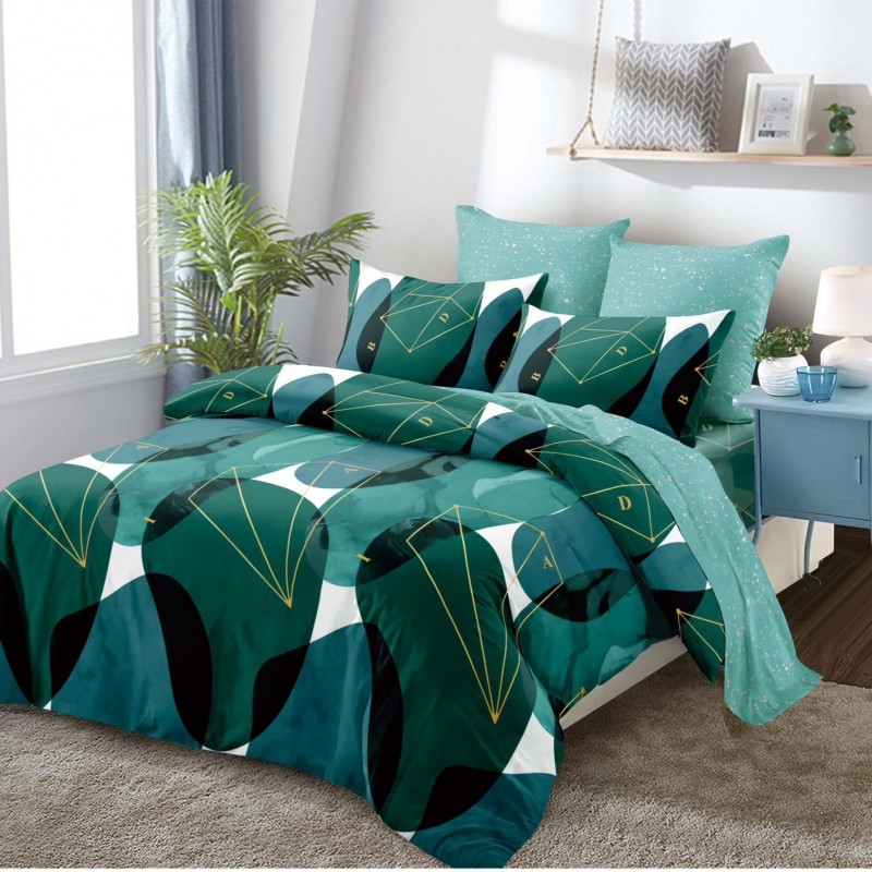  Lenjerii de pat finet gros 6 piese Cearceaf cu Elastic ABF241