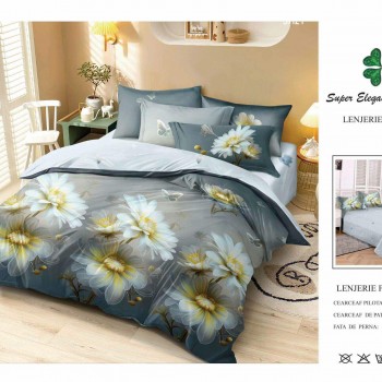 Lenjerie de pat 6 piese bumbac finet PUCIOASA COD BFP96