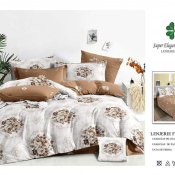 Lenjerie de pat 6 piese bumbac finet PUCIOASA COD BFP386