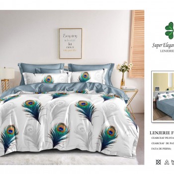Lenjerie de pat 6 piese bumbac finet PUCIOASA COD BFP119