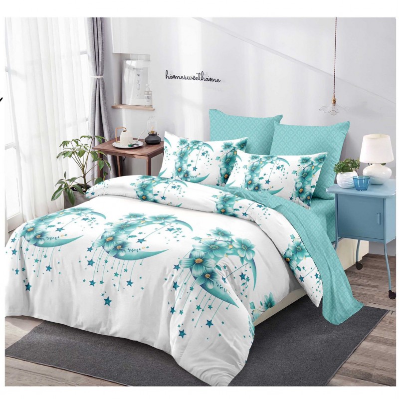  Lenjerii de pat finet gros 6 piese Cearceaf cu Elastic ABF192