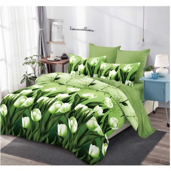  Lenjerii de pat finet gros 6 piese Cearceaf cu Elastic ABF194