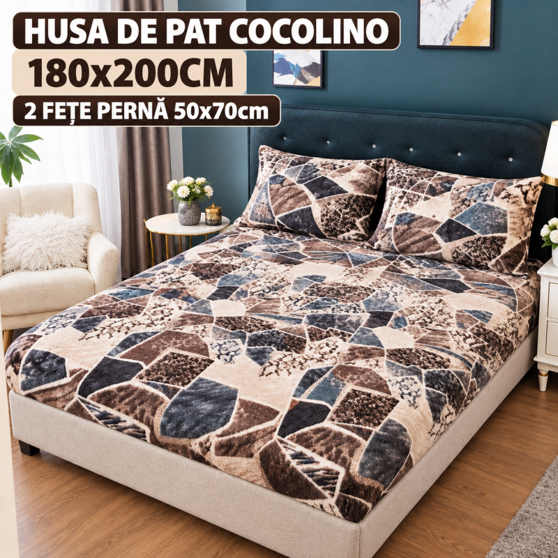 Husa de pat cocolino 3 piese COD HOC04