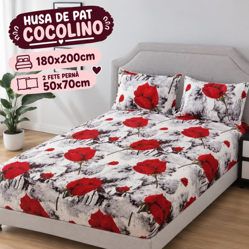 Husa de pat cocolino 3 piese COD HOC10