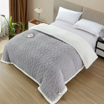 Patura cocolino cu blanita si fermoar COD FBB03 Patura cocolino cu blanita si fermoar COD FBB03