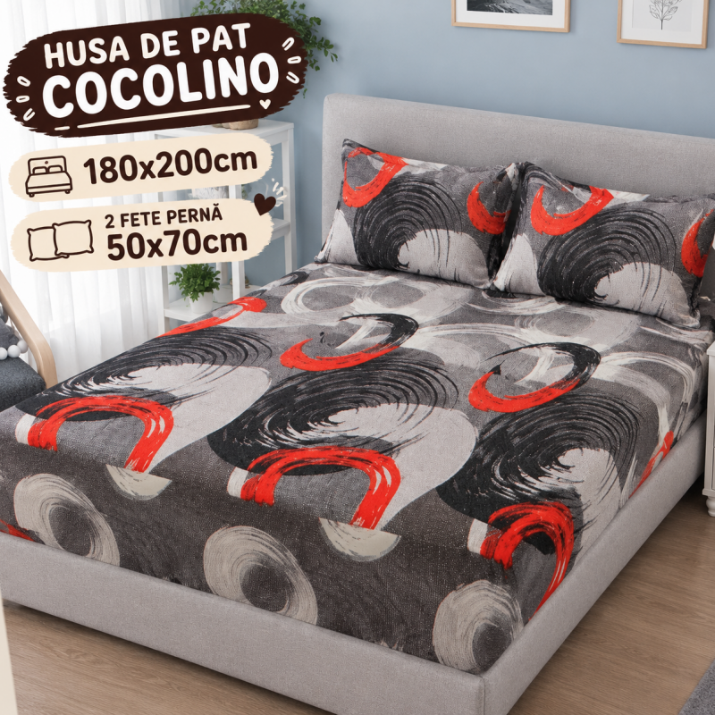 Husa de pat cocolino 3 piese COD HOC13