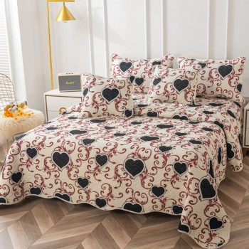 Cuvertura pat dublu din Bumbac Finet, 5 PIESE COD-JEB07 Cuvertura pat dublu din Bumbac Finet, 5 PIESE COD-JEB07