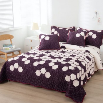 Cuvertura pat dublu din Bumbac Finet, 5 PIESE COD-JEB08 Cuvertura pat dublu din Bumbac Finet, 5 PIESE COD-JEB08