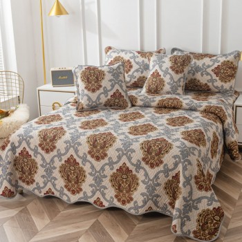 Cuvertura pat dublu din Bumbac Finet, 5 PIESE COD-JEB09 Cuvertura pat dublu din Bumbac Finet, 5 PIESE COD-JEB09