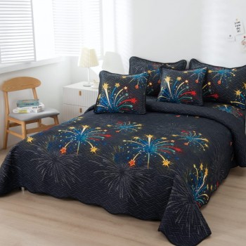 Cuvertura pat dublu din Bumbac Finet, 5 PIESE COD-JEB23 Cuvertura pat dublu din Bumbac Finet, 5 PIESE COD-JEB23