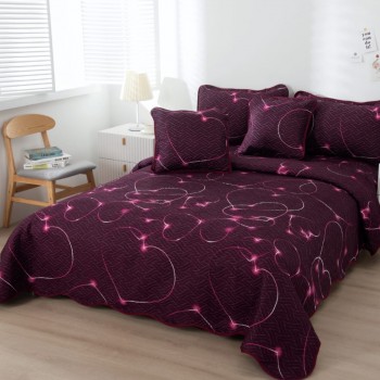 Cuvertura pat dublu din Bumbac Finet, 5 PIESE COD-JEB24 Cuvertura pat dublu din Bumbac Finet, 5 PIESE COD-JEB24