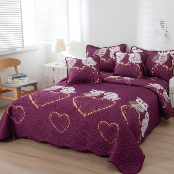 Cuvertura pat dublu din Bumbac Finet, 5 PIESE COD-JEB28 Cuvertura pat dublu din Bumbac Finet, 5 PIESE COD-JEB28