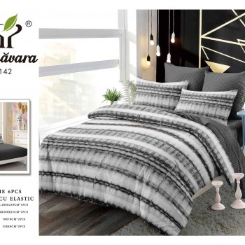 Lenjerii de pat finet gros 6 piese Cearceaf Cu Elastic  BBF207 Lenjerii de pat finet gros 6 piese Cearceaf Cu Elastic  BBF207