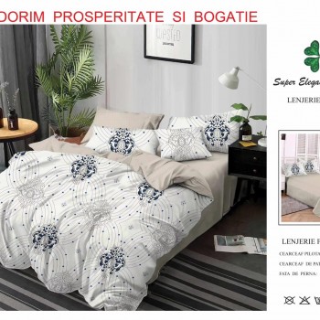 Lenjerie de pat 6 piese bumbac finet PUCIOASA COD BFP113