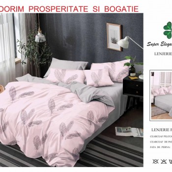 Lenjerie de pat 6 piese bumbac finet PUCIOASA COD BFP453 Lenjerie de pat 6 piese bumbac finet PUCIOASA COD BFP453