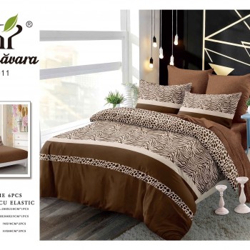 Lenjerii de pat finet gros 6 piese Cerarceaf cu Elastic ABF654  Lenjerii de pat finet gros 6 piese Cerarceaf cu Elastic ABF654