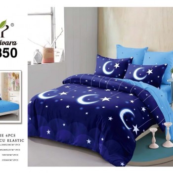  Lenjerii de pat finet gros 6 piese Cerarceaf cu Elastic ABF647