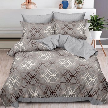 Lenjerie de pat 6 piese bumbac finet PUCIOASA COD BFP122 Lenjerie de pat 6 piese bumbac finet PUCIOASA COD BFP122