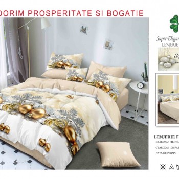 Lenjerii de pat finet gros 6 piese model craciun COD CHR09