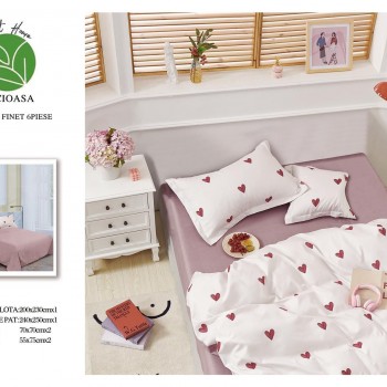  Lenjerii de pat finet gros 6 piese  ABF445