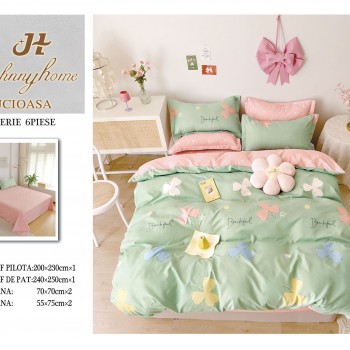  Lenjerii de pat finet gros 6 piese  ABF444