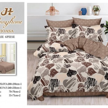 Lenjerii de pat finet gros 6 piese  ABF291  Lenjerii de pat finet gros 6 piese  ABF291